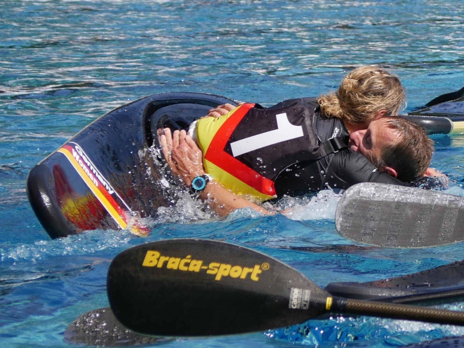 celebration germany women braca paddle icf canoe polo world games 2017