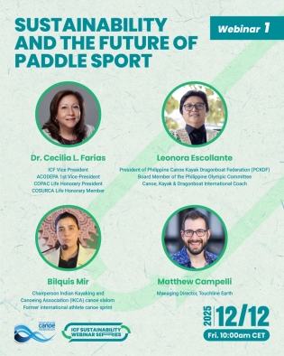 Sustainability and the Future of Paddle Sport Webinar 1 Asia Cecilia L. Farias, Matthew Campelli, Bilquis Mir, Leonora Escollante