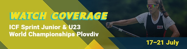 Half banner 2024 ICF Canoe Kayak Sprint Junior U23 World Championships Plovdiv Bulgaria Live TV Coverage Video Streaming