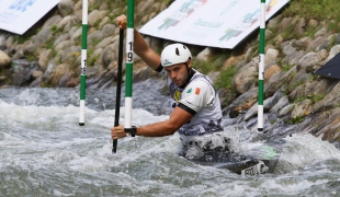 2021 ICF Canoe Kayak Slalom World Cup La Seu D&#039;urgell Spain Liam Jegou