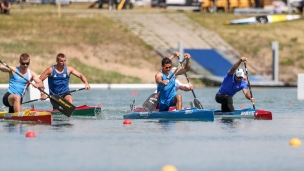 2022 ICF Canoe Sprint World Cup Racice Czech Republic Carlo TACCHINI, Serguey MADRIGAL, Jiri MINARIK
