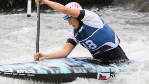ICF Canoe Slalom World Cup Pau France Eva Rihova