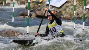 2021 ICF Canoe Kayak Slalom World Cup La Seu D&#039;urgell Spain Evy Leibfarth