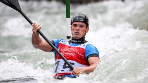 2018 ICF Canoe Slalom World Cup 3 Augsburg Germany Bradley Forbes-Cryans GBR