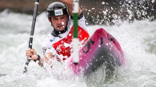 2018 ICF Canoe Slalom World Cup 3 Augsburg Germany Lucien Delfour AUS