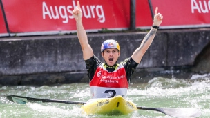 2018 ICF Canoe Slalom World Cup 3 Augsburg Germany Peter Kauzer SLO