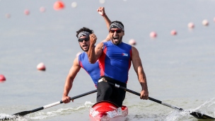 2018 ICF Canoe Sprint World Cup 1 Szeged Hungary S Madrigal - F Enriquez CUB