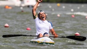 2018 ICF Canoe Sprint World Cup 1 Szeged Hungary Shakhnoza Mirzaeva UZB