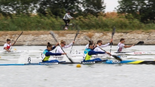 2020 ICF Canoe Sprint World Cup Szeged Hungary K2 Women 500m – Semi-final I