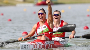 2019 ICF Canoe Sprint World Championships Szeged Hungary Maryna LITVINCHUK, Volha KHUDZENKA