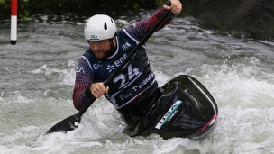 ICF Canoe Slalom World Cup Pau France Zachary Lokken