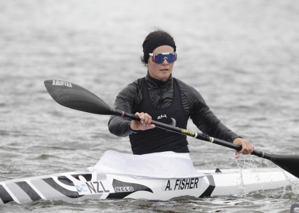 Aimee Fisher captured the women's K1 500m title in Brandenburg Aimee Fisher kayak sprint Brandenburg 2026