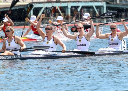 German women K4 500 Duisburg 2019