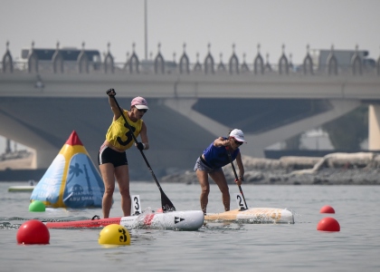 Sprint races caused plenty of excitement on the first day in Abu Dhabi Abu Dhabi SUP World Championships 2025 sprint day one