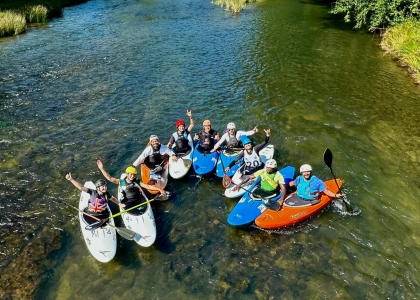 Group photo of competitors at the African Championships 2026 African Canoe Slalom Championships Image