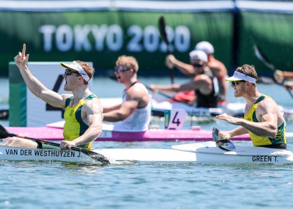 Australia K2 1000 Green van der Westhuyzen Tokyo Olympics