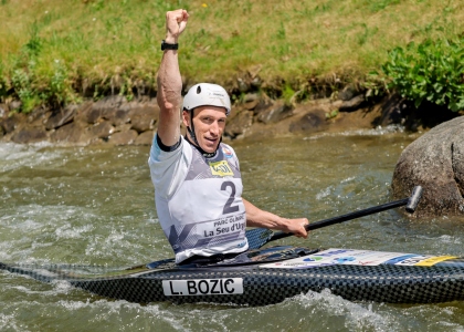 Luka Bozic won his first World Cup medal since 2023