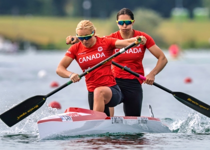 Canada Zoe Wojtyk Katie Vincent canoe sprint Milan 2025