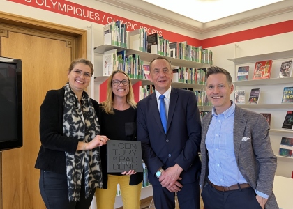 Century of Paddling ICF handover Olympic World Library