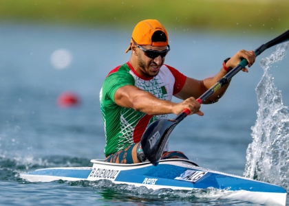 Brahim Guendouz was recognised for his gold at Paris 2024 Brahim Guendouz was recognised for his gold at Paris 2024