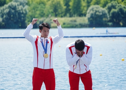 Hao Liu and Bowen Ji China men's canoe double 500m Olympics Paris 2024 2