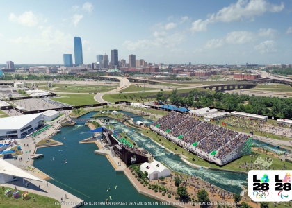 LA28 Whitewater Center Oklahoma City Canoe Slalom Olympic Games