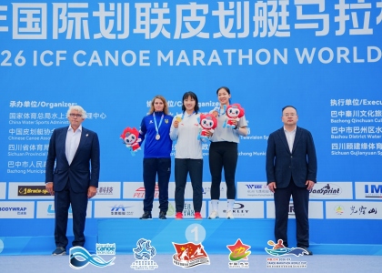 China's Li Li starred on home waters Li Li Bazhong Canoe Marathon 2026