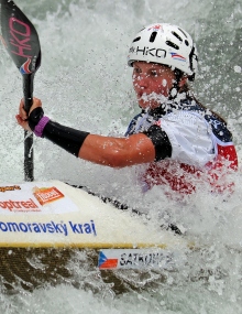 Martina Satkova (CZE) won in women’s kayak and canoe events