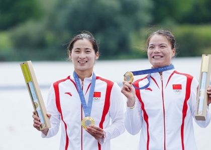 Mengya Sun and Shixiao Xu China canoe kayak sprint Olympics Paris 2024