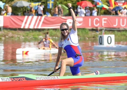 Russia Anna Pivovarova canoe sprint juniors Montemor 2021