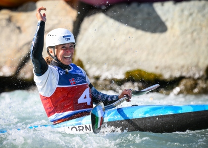 Stefanie Horn Italy kayak slalom world cup Ivrea 2024