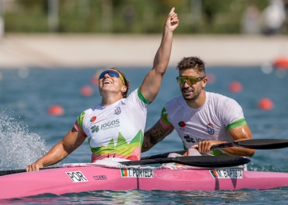 Teresa Portela and Messias Baptista Portugal canoe sprint Samarkand 2024