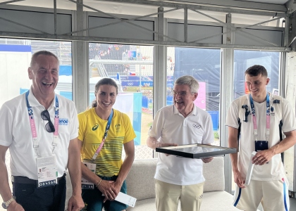 Thomas Bach IOC Paris 2024 canoe kayak slalom visit Olympics 3