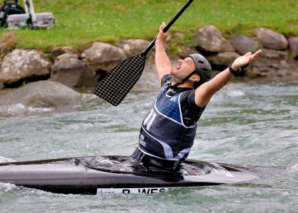 Ryan Westley climbed on top of the World Cup podium for the first time