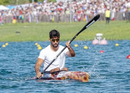 Saeid Fazloula kayak canoe sprint refugee Olympics Paris 2024