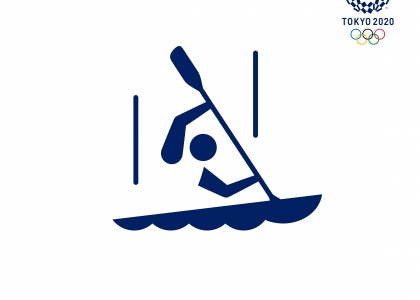 Tokyo 2020 canoe slalom pictogram
