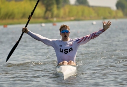 Jonas Ecker kayak sprint USA Montemor 2025 gold 2