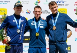 Luka Bozic was thrilled to be back on the podium in La Seu