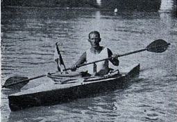 Emerich Rath canoeing River Seine Paris 1924