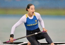 Liudmyla Luzan Ukraine canoe sprint Milan 2025 gold