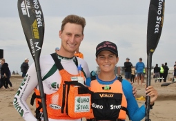 Matthew Fenn and Saskia Hockly South Africa Canoe Ocean Racing Durban 2025