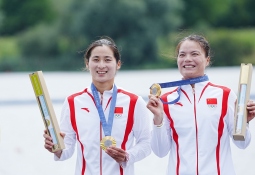 Mengya Sun and Shixiao Xu China canoe kayak sprint Olympics Paris 2024