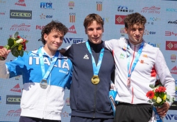 Titouan Castryck kayak slalom U23 Foix France