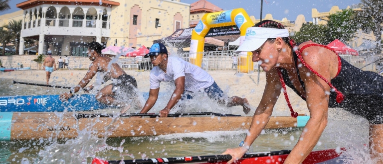 Abu Dhabi SUP World Championships 2025 training