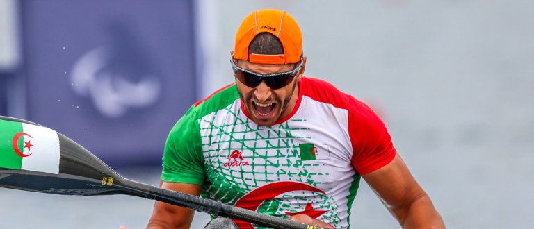 Brahim Guendouz Algeria Africa Paracanoe Paralympics gold Paris 2024