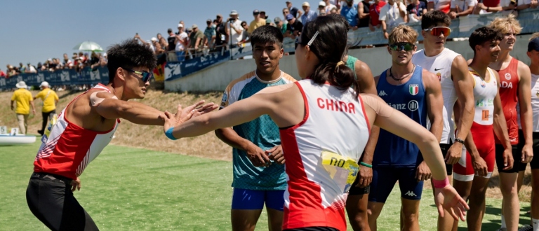 China team mixed relay Montemor 2025 canoe sprint