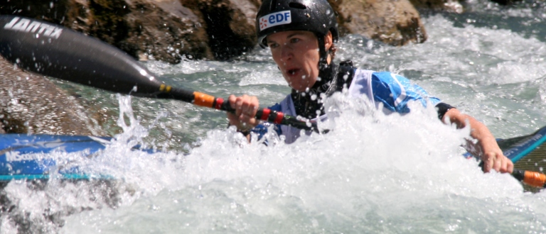 French wildwater canoeist Claire Bren