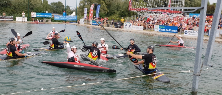 Denmark Germany men canoe polo St-Omer 2022