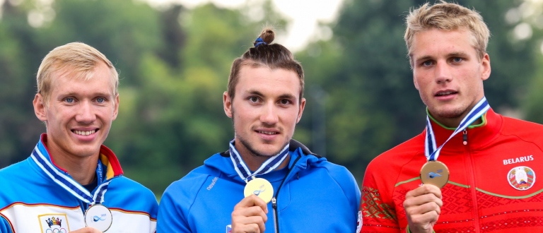 Martin Fuksa of Czechia, a gold medallist in 2015, is still going strong