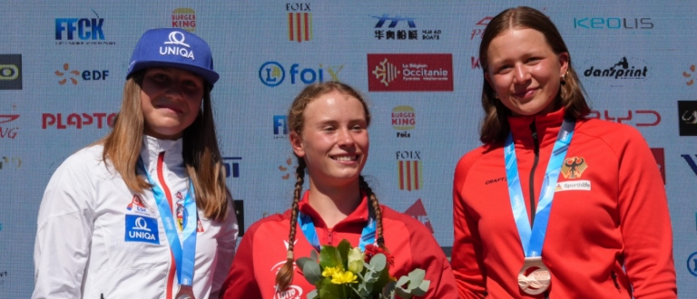 Hanna Danek kayak slalom junior Foix 2025